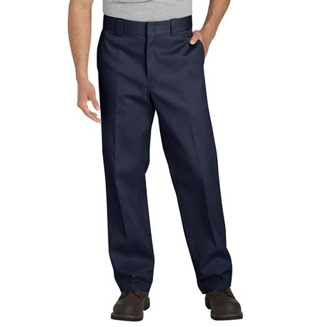 navy work trousers for men.